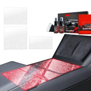 3in1 Grizz protective interior film Tesla Model 3 Highland (2024-2025) Transparent Floral PianoSkin