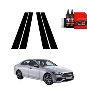 4in1 Black film for pillars for Mercedes C Klasa (2021-2025)