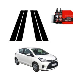 4in1 Black film for pillars for Toyota Yaris (2011-2016)
