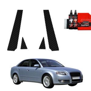 4in1 Carbon film for pillars for Audi A4 B7 Sedan (2004-2008)