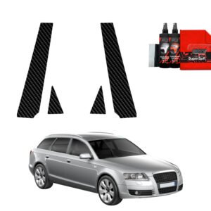 4in1 Carbon film for pillars for Audi A6 C6 Avant (2004-2008)