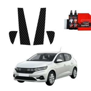 4in1 Carbon film for pillars for Dacia Sandero (2020-2024)