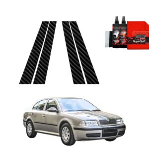 4in1 Carbon film for pillars for Skoda Octavia (1996-2010)