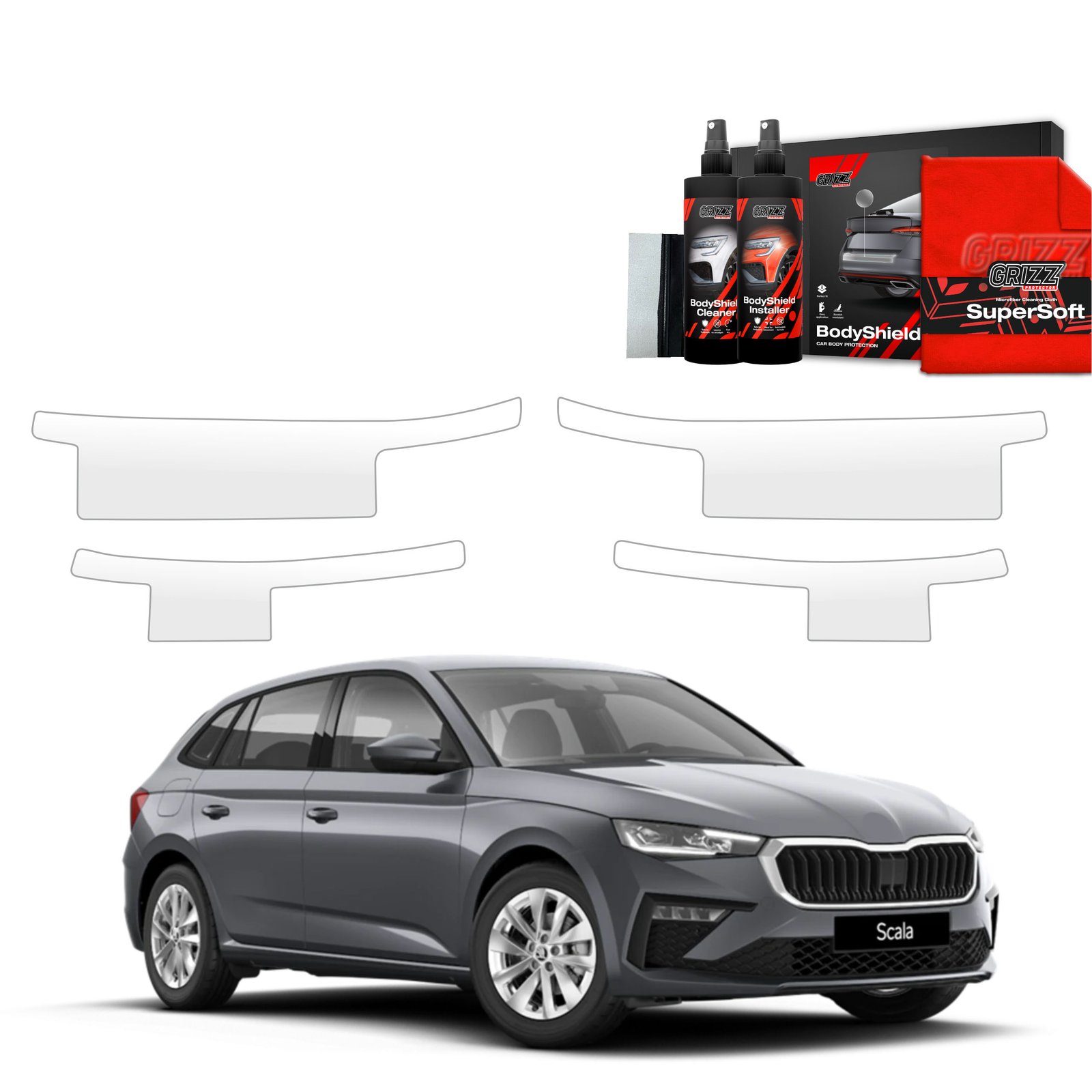 4in1 Protective film for sills for Skoda Scala (2023-2025)