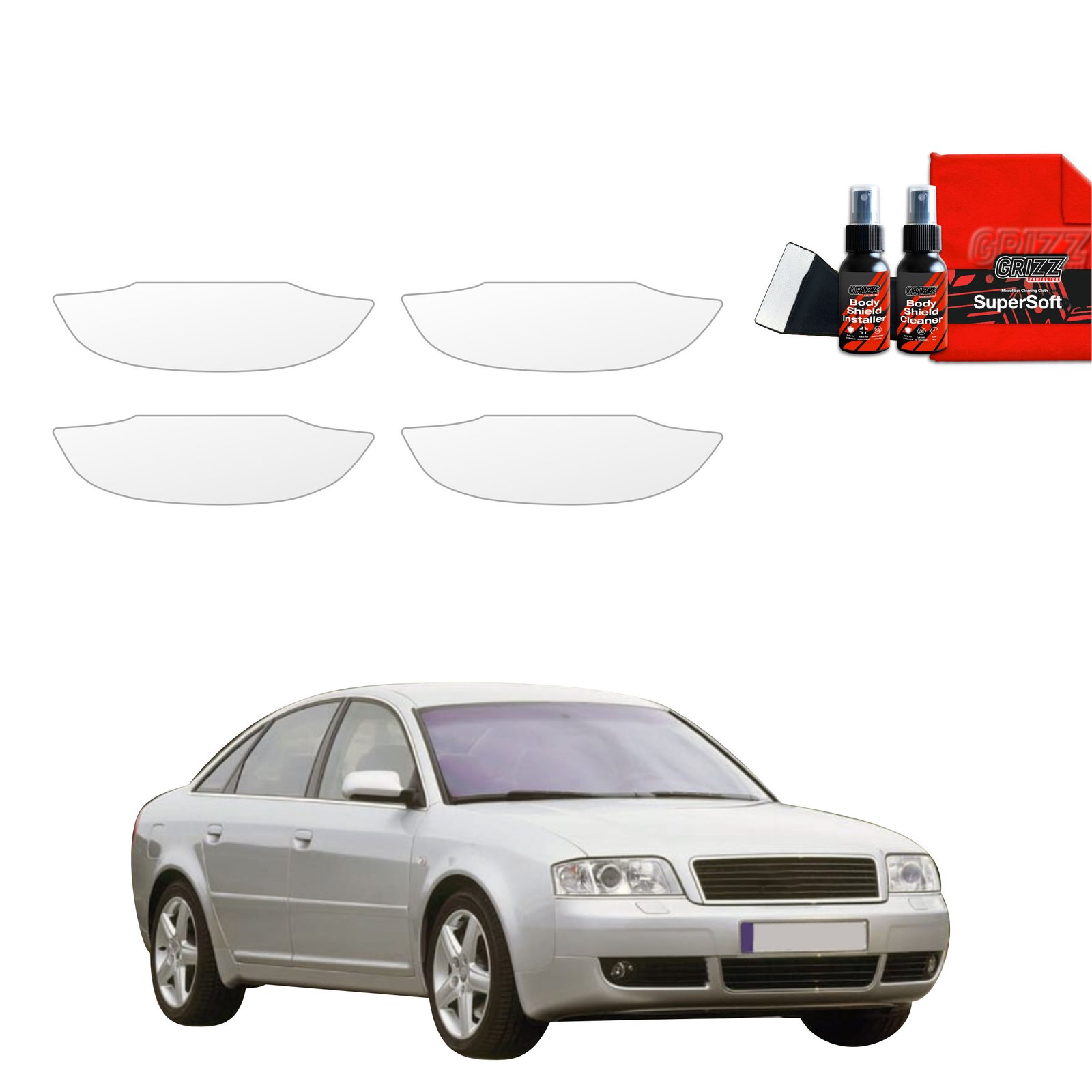 4in1 Protective film under door handles for Audi A6 C5 Sedan (1997-2004)