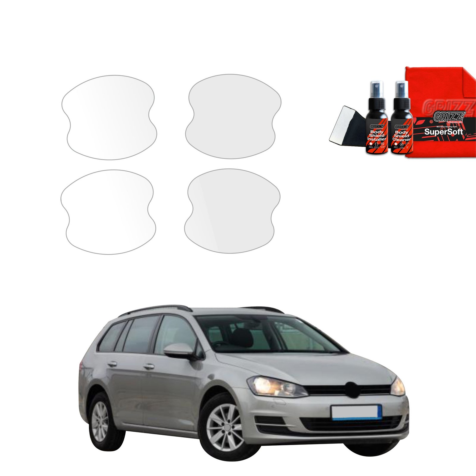 4in1 Protective film under door handles for Volkswagen Golf 7 Variant (2013-2020)