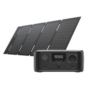 Set: EcoFlow RIVER 3 UPS Power Station + 45W Photovoltaic Panel.