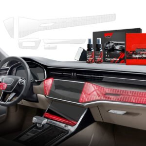 5in1 Grizz protective interior film Audi A6 C8 (2018-2024) Transparent Dynamic PianoSkin
