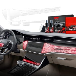 5in1 Grizz protective interior film Audi RS6 C8 (2018-2025) Transparent Floral PianoSkin