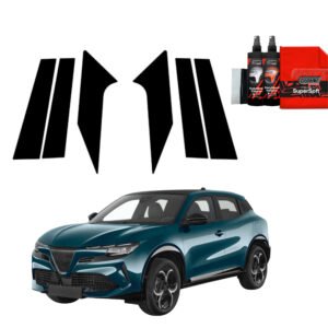 6in1 Black film for pillars for Alfa Romeo Junior (2024-2025)