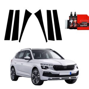 6in1 Black film for pillars for Skoda Kamiq (2019-2025)