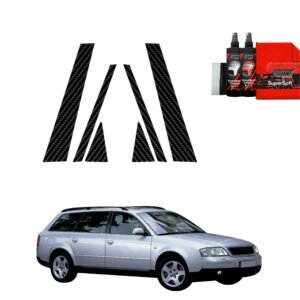 6in1 Carbon film for pillars for Audi A6 C5 Avant (1998-2004)