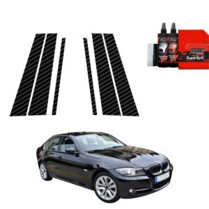 6in1 Carbon film for pillars for BMW 3 E90 Sedan LCI (2008-2012)