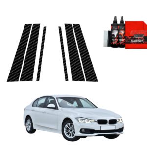 6in1 Carbon film for pillars for BMW 3 F30 Sedan LCI (2015-2018)