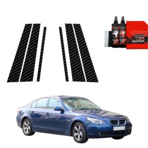 6in1 Carbon film for pillars for BMW 5 E60 Sedan PreLCI (2003-2007)