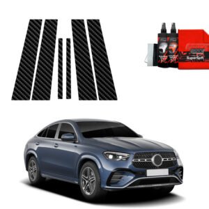 6in1 Carbon film for pillars for Mercedes GLE 450d (2023-2025)