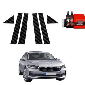 6in1 Carbon film for pillars for Skoda Superb 4 Liftback (2024-2025)