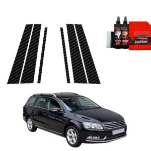 6in1 Carbon film for pillars for Volkswagen Passat B7 Variant (2010-2014)
