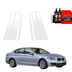 6in1 Protective film for pillars for BMW 5 F10 Sedan LCI (2012-2017)