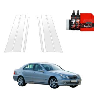 6in1 Protective film for pillars for Mercedes Benz C Klasa W203 Sedan (2000-2007)