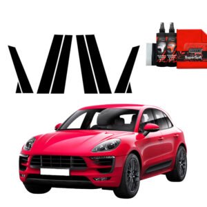 8in1 Black film for pillars for Porsche Macan GTS (2021-2024)