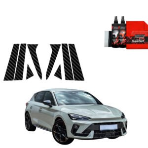 8in1 Carbon film for pillars for Cupra Leon Hatchback (2024-2025)