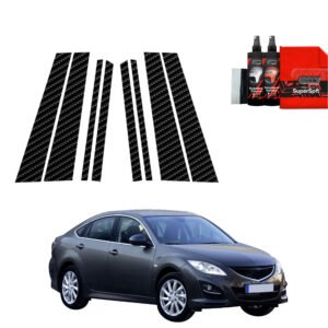 8in1 Carbon film for pillars for Mazda 6 2 Sedan 4D (2010-2013)