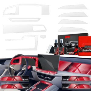 9in1 Grizz protective interior film Volkswagen VW Passat B9 15" (2024-2025) Transparent PianoSkin