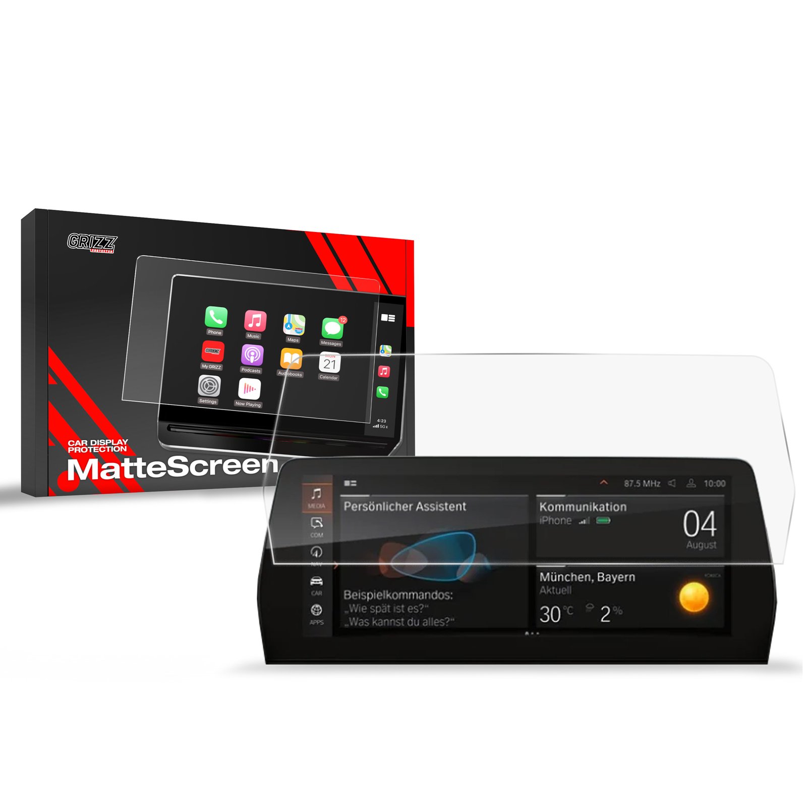 Anti-fingerprint screen film BMW 8 Coupe G15 (2022-2025) Matte Grizz