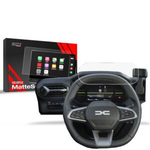 Anti-fingerprint screen film Dacia Duster Virtual Cockpit (2024-2025) Matte Grizz