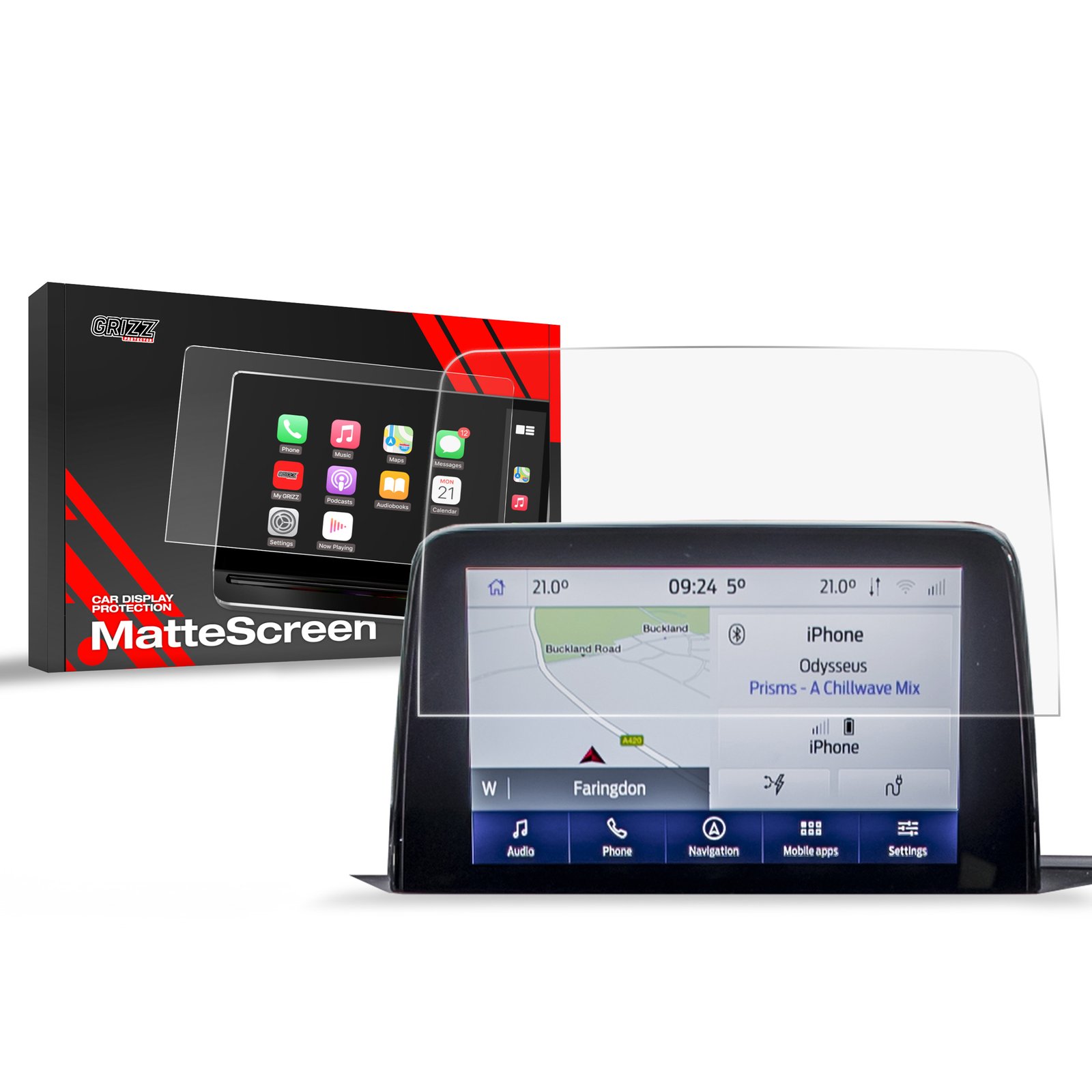 Anti-fingerprint screen film Ford Transit 6 (2013-2024) Matte Grizz