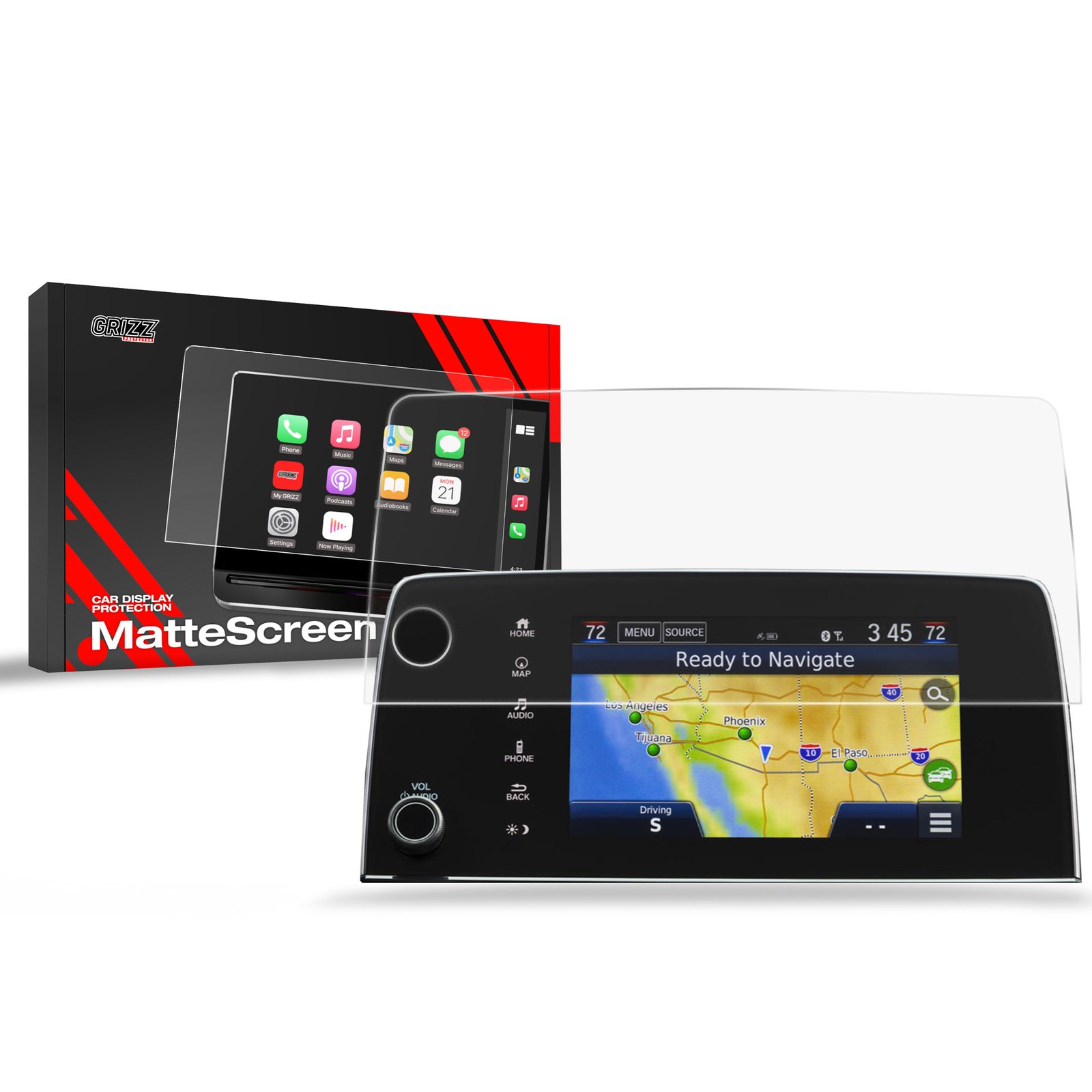 Anti-fingerprint screen film Honda CR-V 5 (2018-2021) Matte Grizz