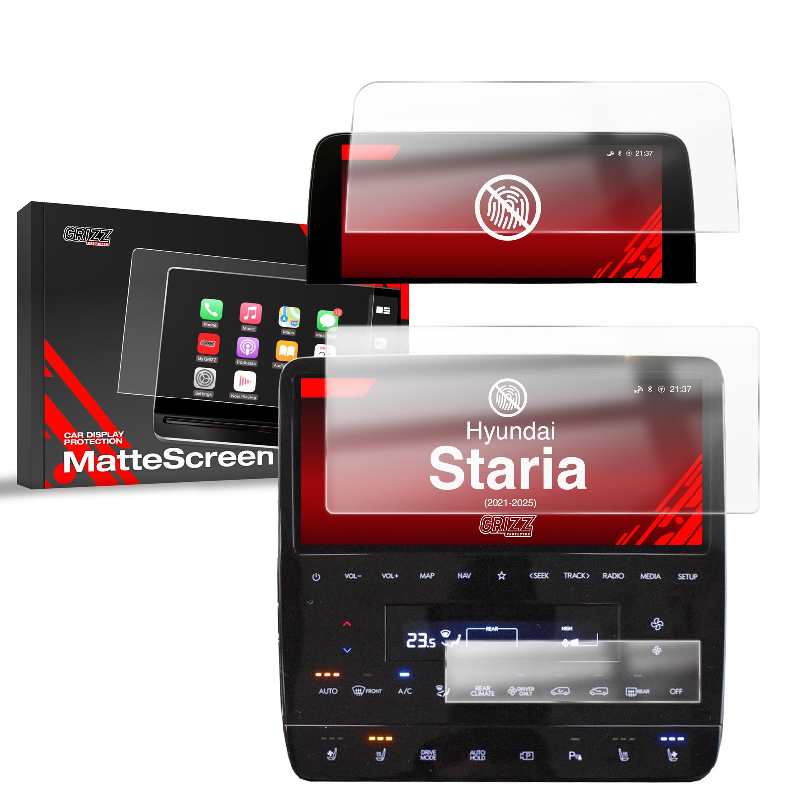 Anti-fingerprint screen film Hyundai Staria 10