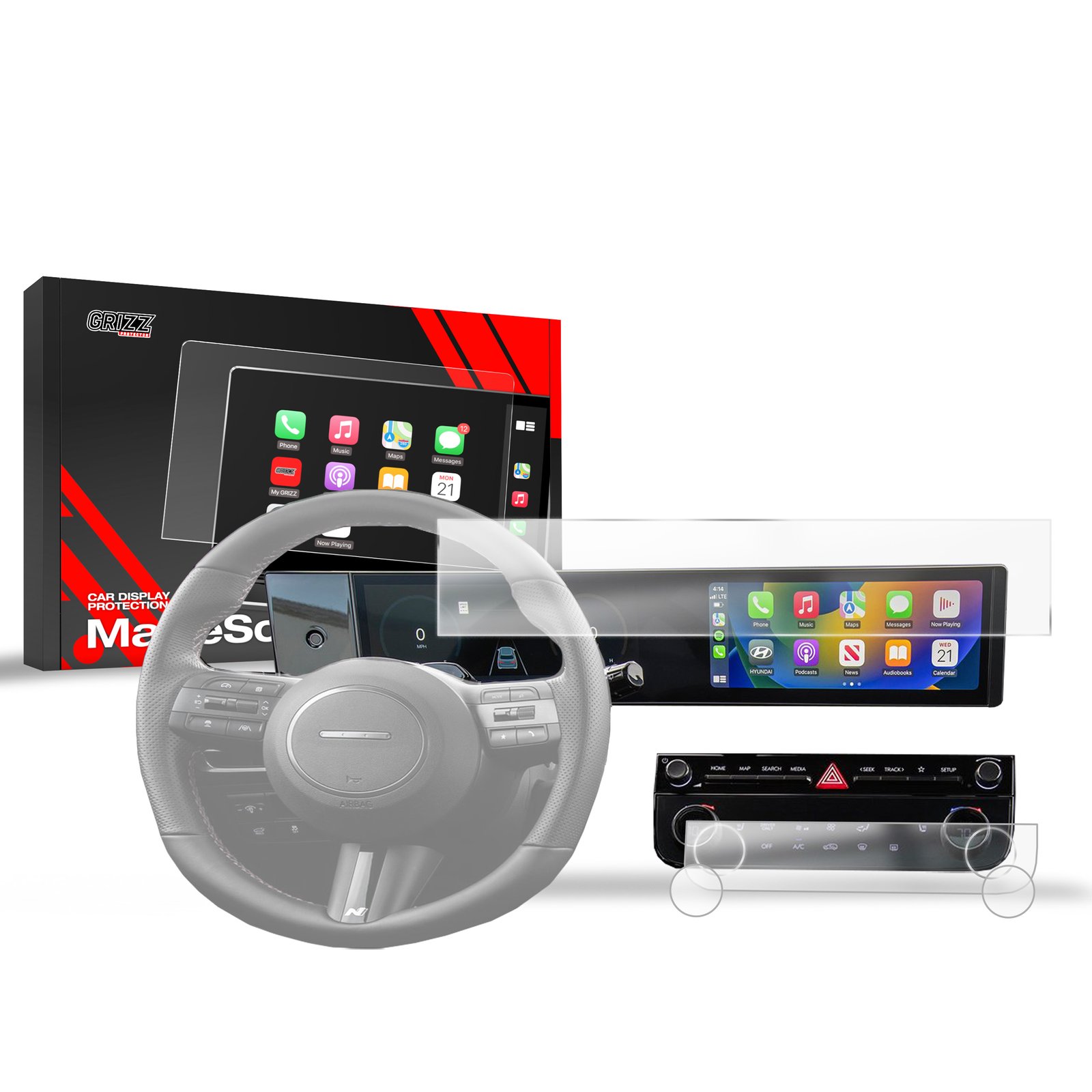 Anti-fingerprint screen film Hyundai Tucson 12