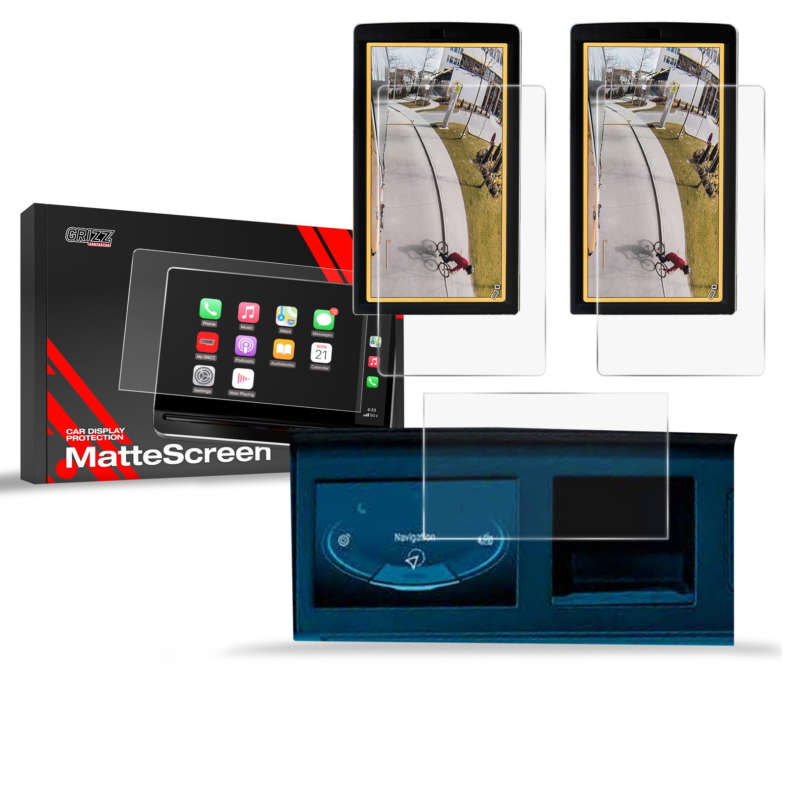 Anti-fingerprint screen film MAN TGX 7" Matte Grizz 3in1