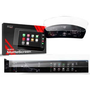 Anti-fingerprint screen film Porsche Macan 4 (2025) Matte Grizz 2in1