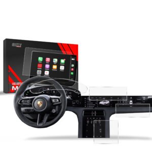 Anti-fingerprint screen film Porsche Taycan (2019-2025) Matte Grizz 4in1