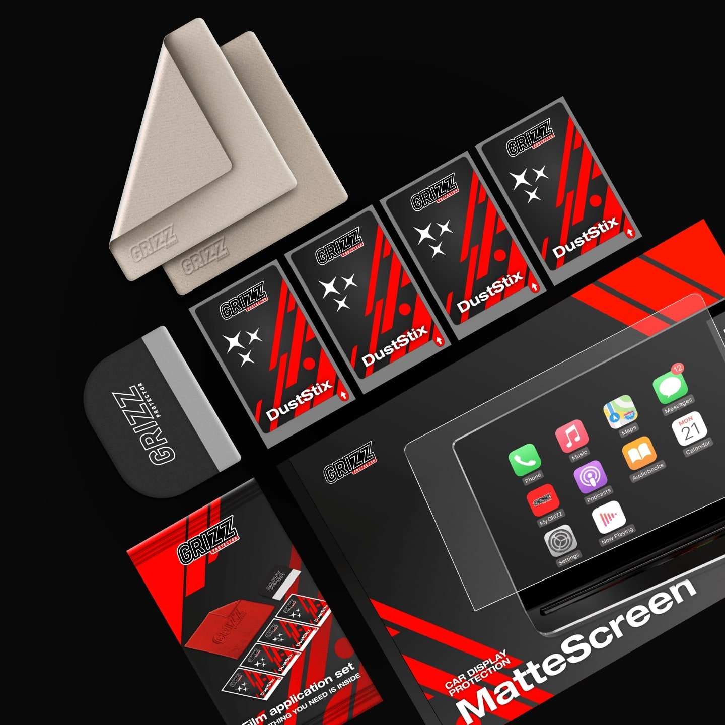 Matinė plėvelė nuo pirštų atspaudų Volkswagen VW ID. Buzz 10” (2022-2025) 2in1 - Image 6