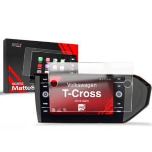 Anti-fingerprint screen film Volkswagen VW T-Cross Discover Media (2019-2024) Matte Grizz