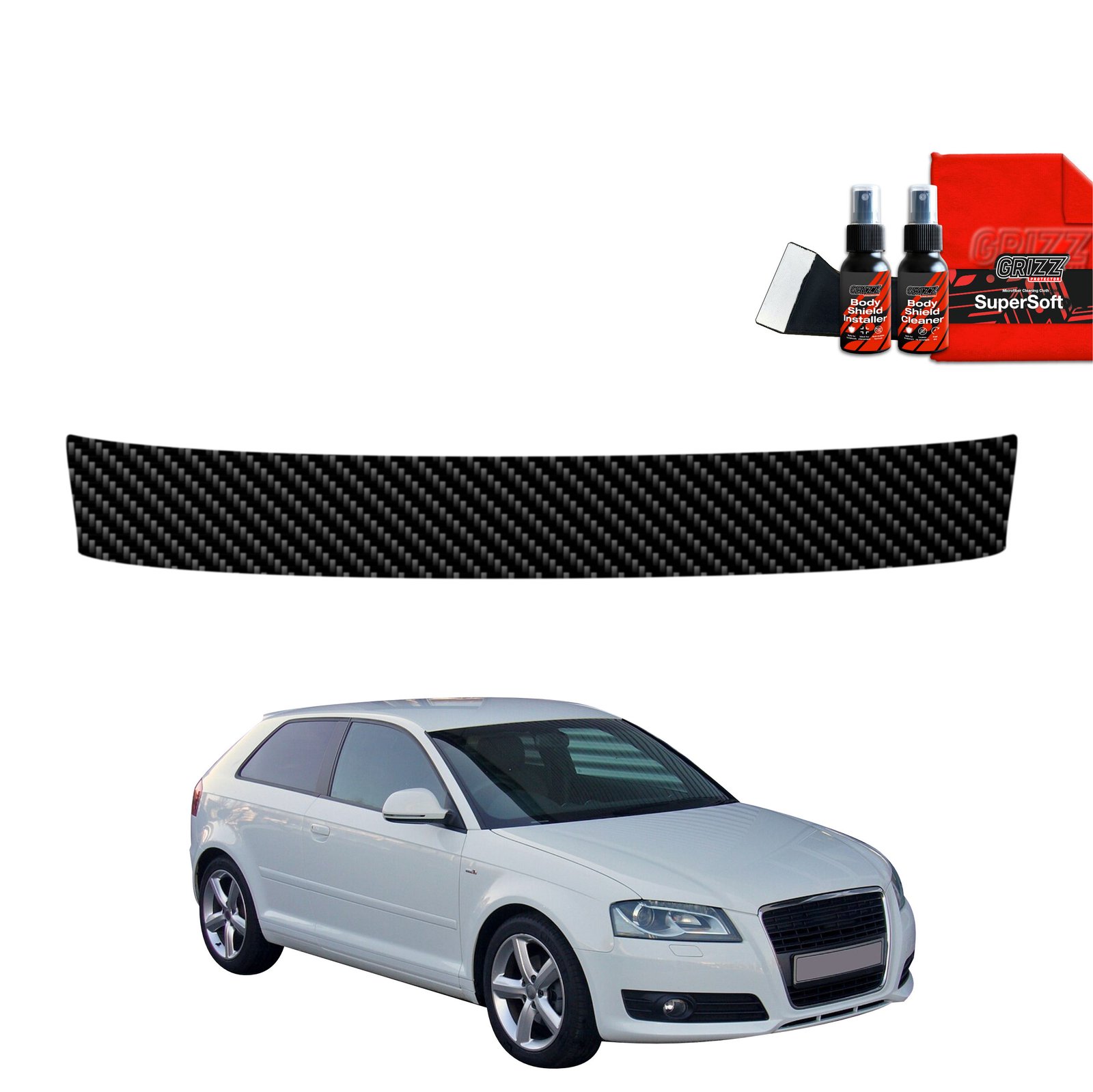 Carbon film for trunk threshold for Audi A3 8P Hatchback 3D (2003-2008)