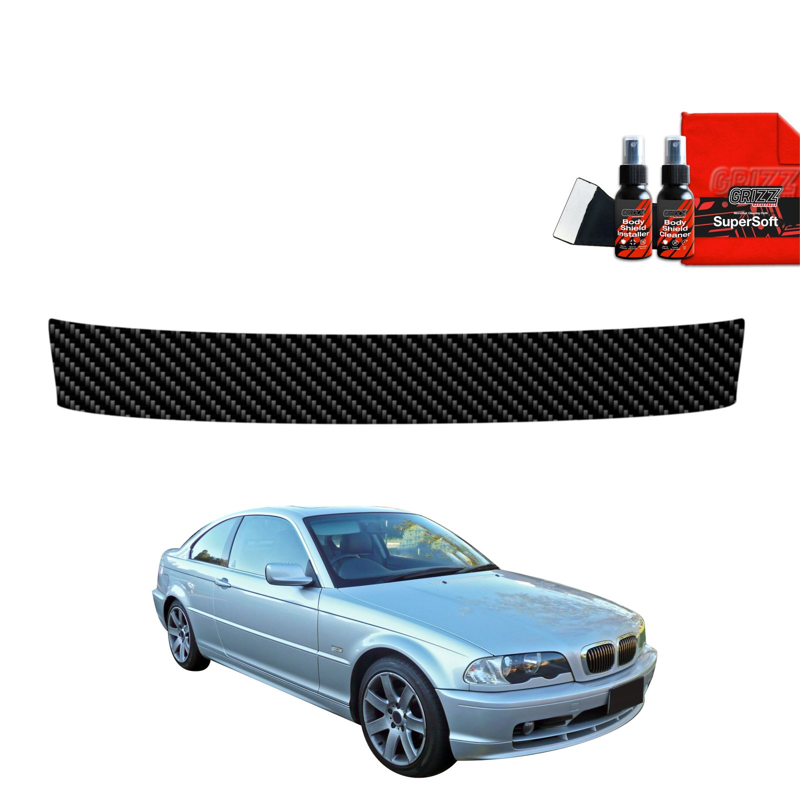 Carbon film for trunk threshold for BMW 3 E46 Coupe Pre-LCI (1999-2002)