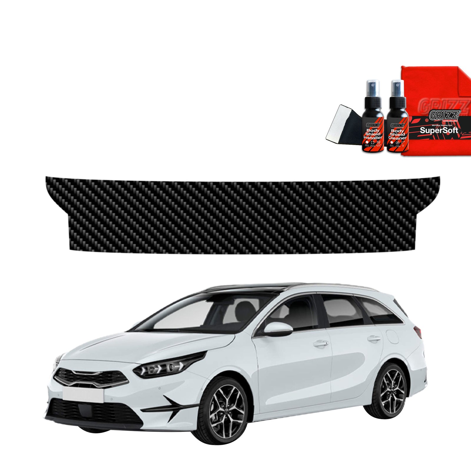 Carbon film for trunk threshold for Kia Ceed (2021-2025)
