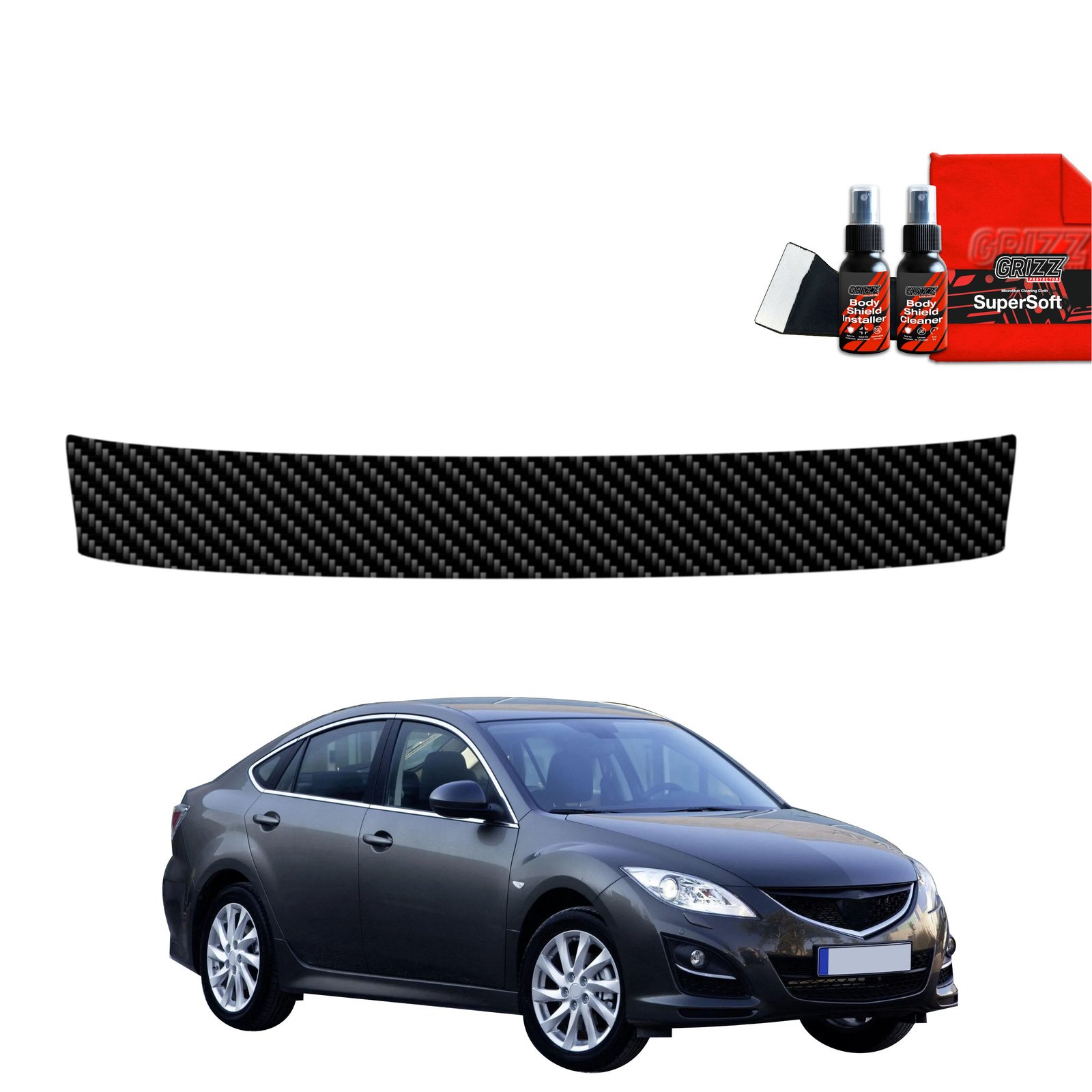 Carbon film for trunk threshold for Mazda 6 2 Sedan 4D (2010-2013)