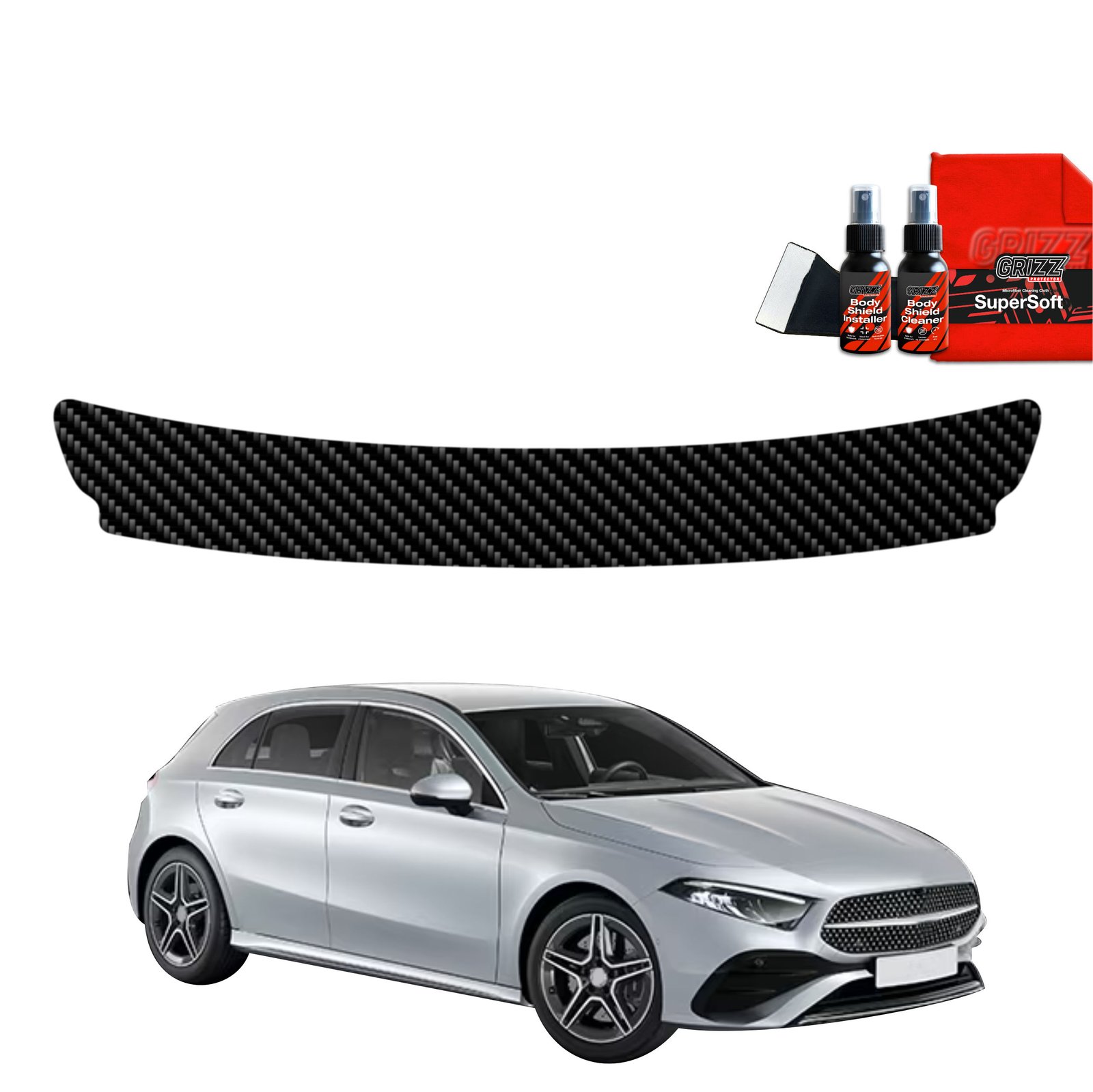 Carbon film for trunk threshold for Mercedes A Klasa in177 (2018-2025)