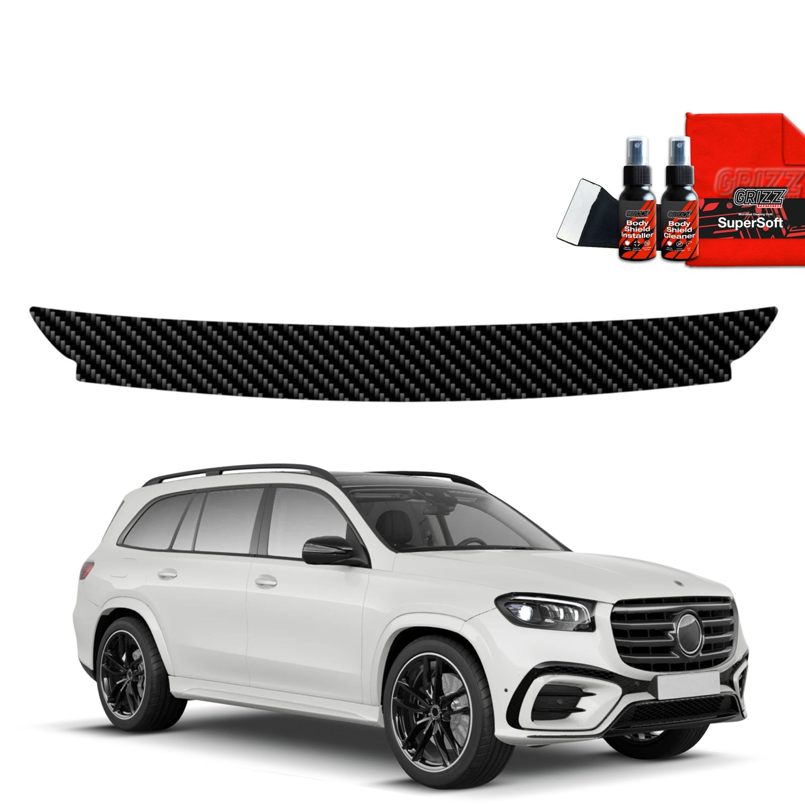 Carbon film for trunk threshold for Mercedes GLS 450d (2023-2025)