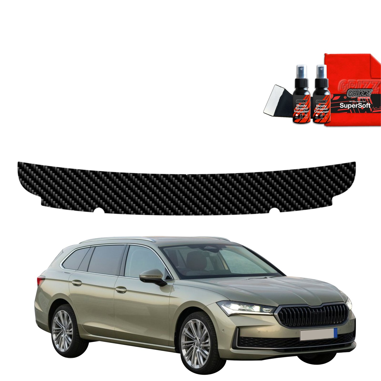 Carbon film for trunk threshold for Skoda Superb 4 Combi (2024-2025)