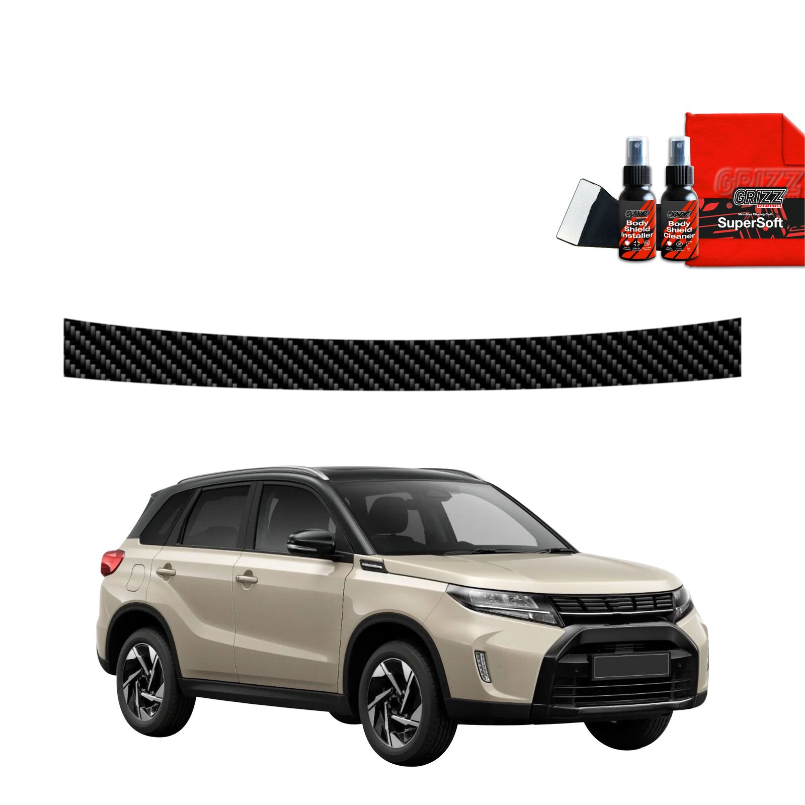Carbon film for trunk threshold for Suzuki Vitara Facelift (2024-2025)