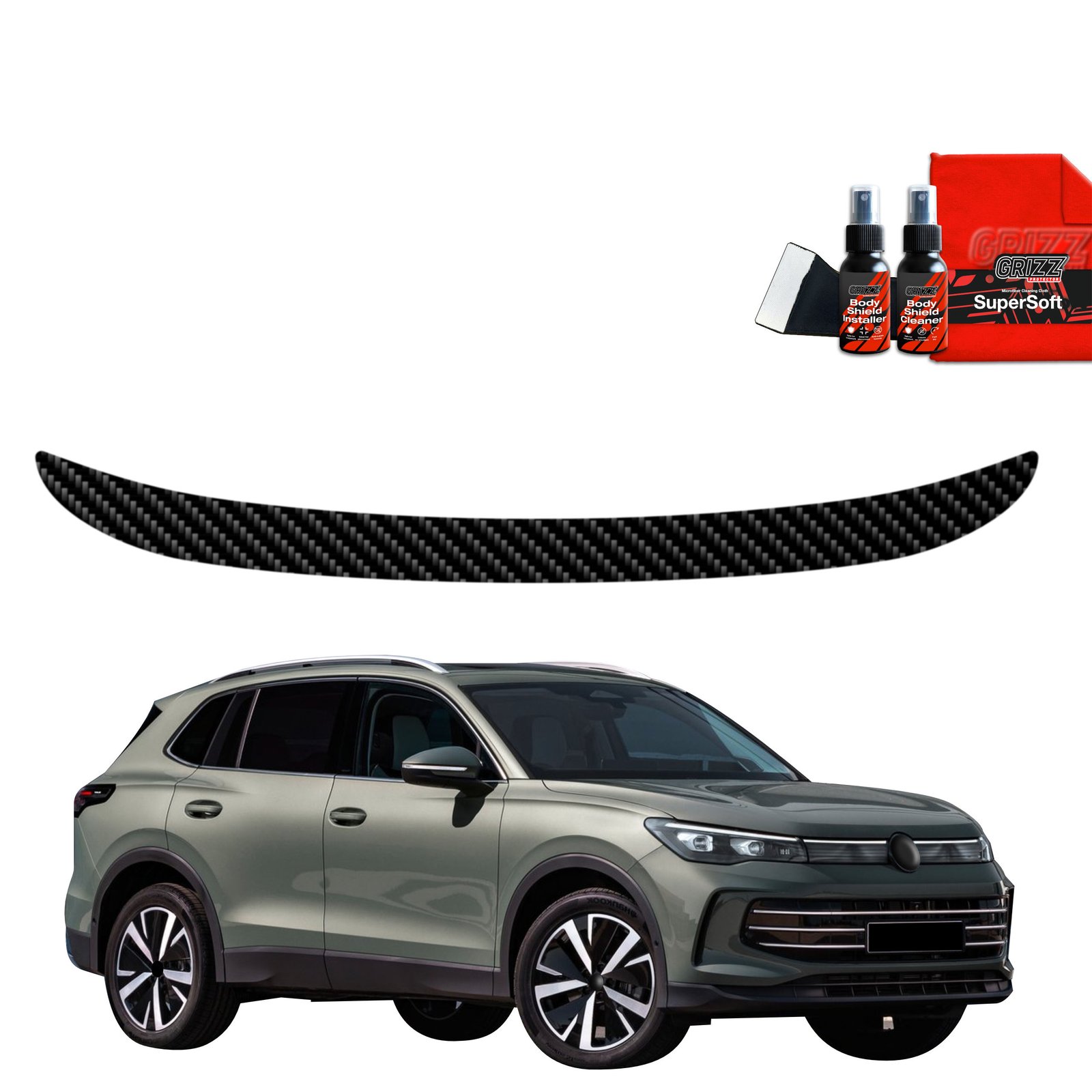 Carbon film for trunk threshold for Volkswagen VW Tiguan 3 (2024-2025)