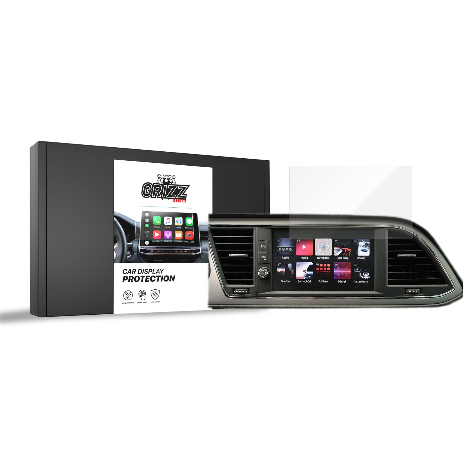 Ceramic screen film Seat Leon 3 8" (2017-2020) Grizz