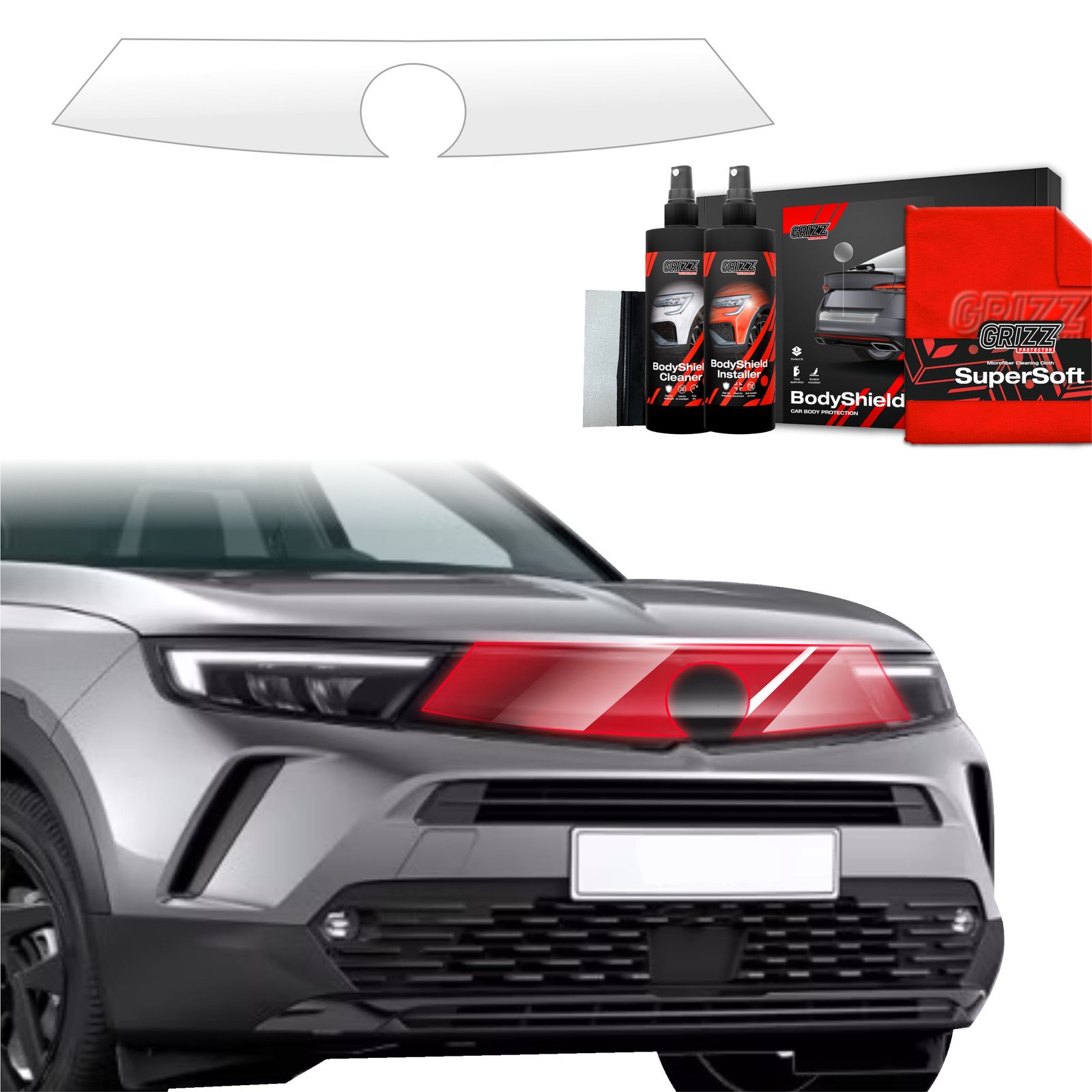 Folia ochronna na przedni słupek do Opel Mokka (2021-2025)